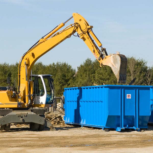 what happens if the residential dumpster is damaged or stolen during rental in Freedom IN